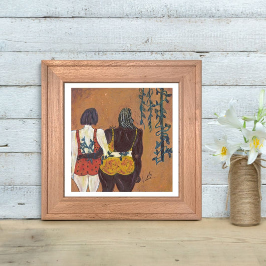 Posters, Prints, & Visual Artwork Lesbian Wedding Expressionism Art: "The Wedding"