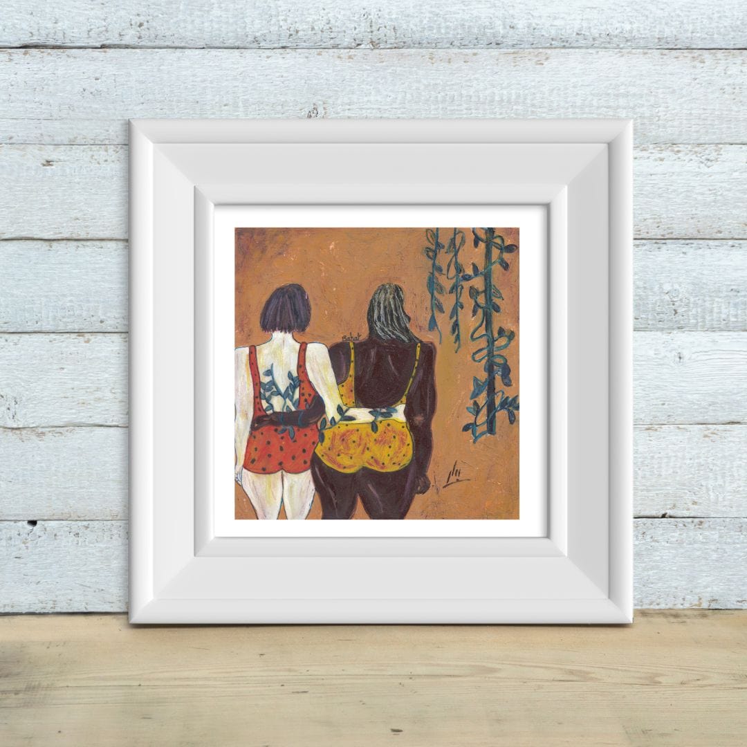 Posters, Prints, & Visual Artwork Lesbian Wedding Expressionism Art: "The Wedding"