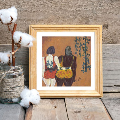 Posters, Prints, & Visual Artwork Lesbian Wedding Expressionism Art: "The Wedding"