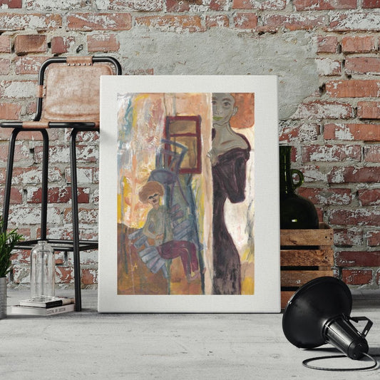 Posters, Prints, & Visual Artwork Lovers Abstract Expressionism Art: "Romantic Date"