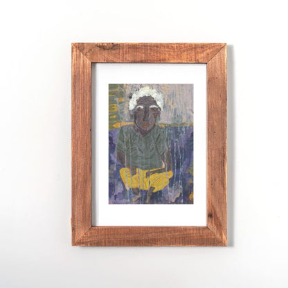 Posters, Prints, & Visual Artwork Man With Gray Hair Surreal Portrait: "Rainmaker"