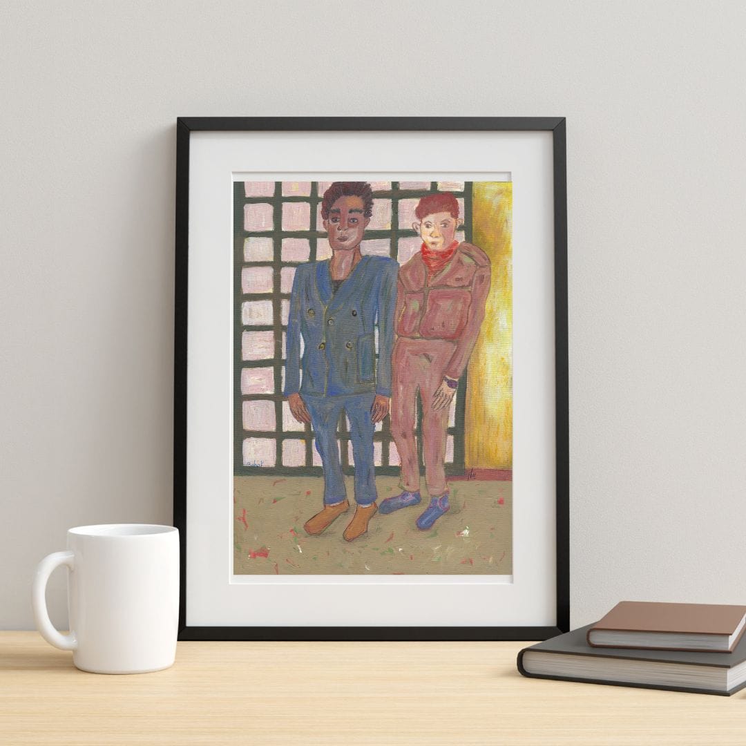 Posters, Prints, & Visual Artwork Modern LGBTQ Abstract Expressionism: "My Valentine"