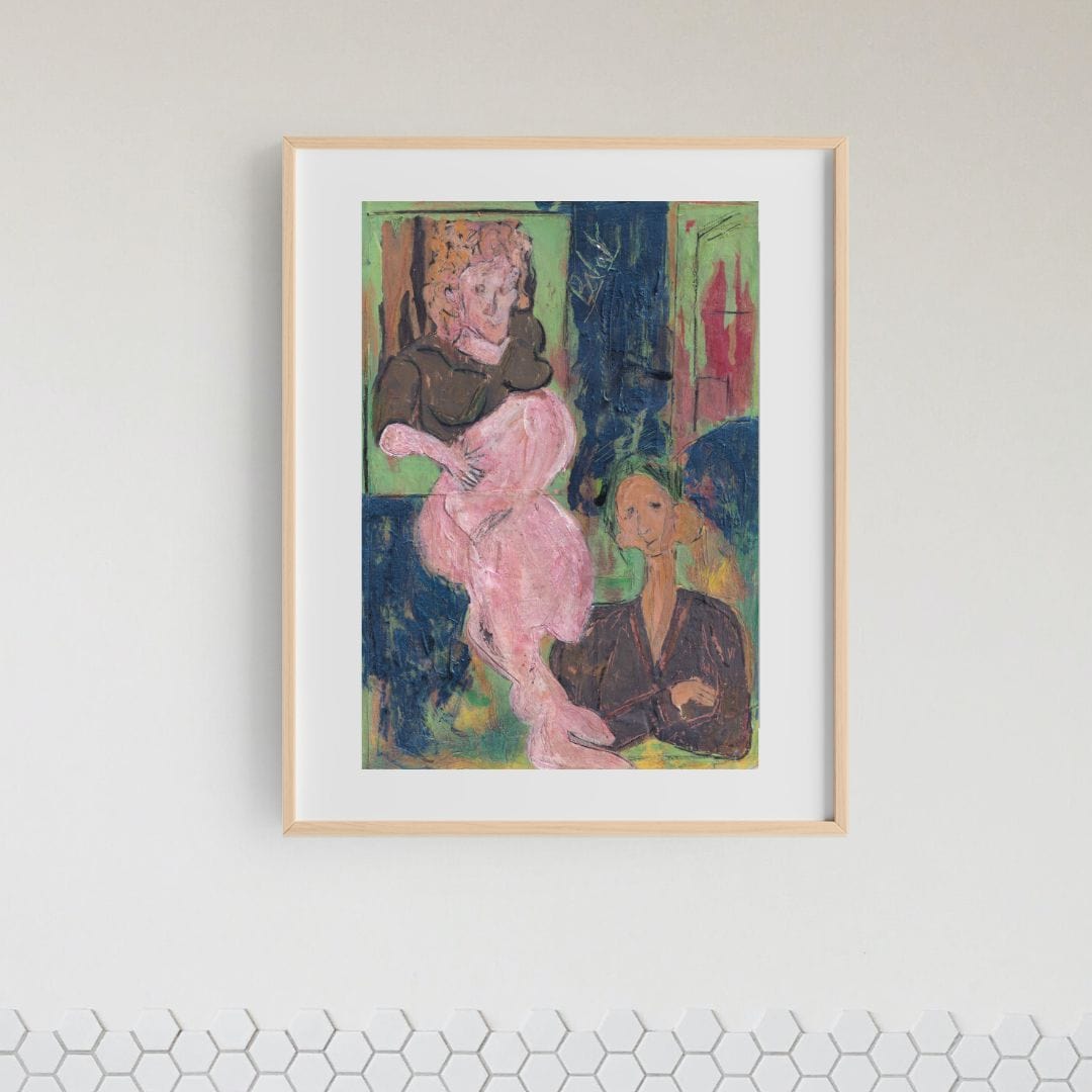 Posters, Prints, & Visual Artwork Modern Pregnant Woman Expressionism: "Pregnancy"