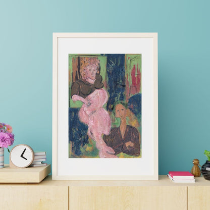 Posters, Prints, & Visual Artwork Modern Pregnant Woman Expressionism: "Pregnancy"