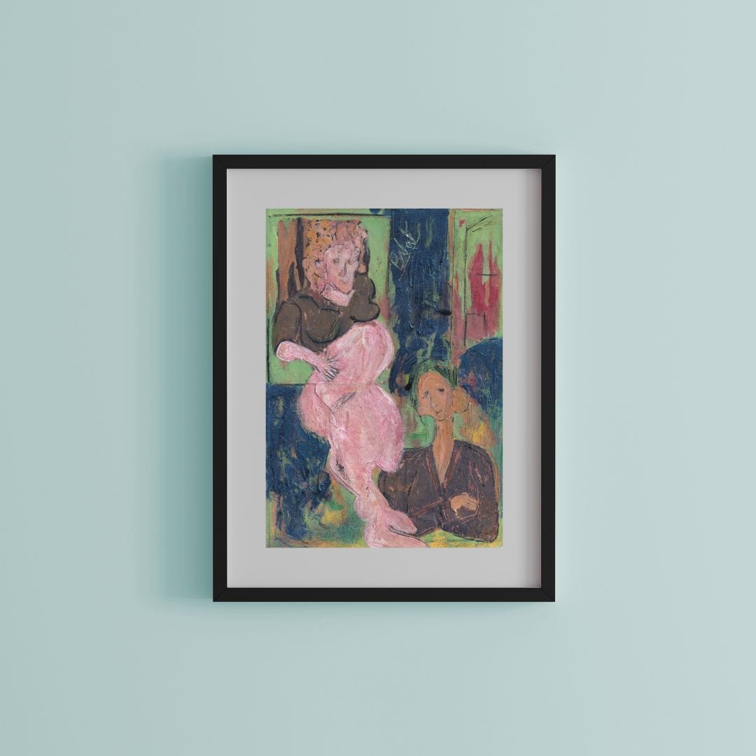 Posters, Prints, & Visual Artwork Modern Pregnant Woman Expressionism: "Pregnancy"