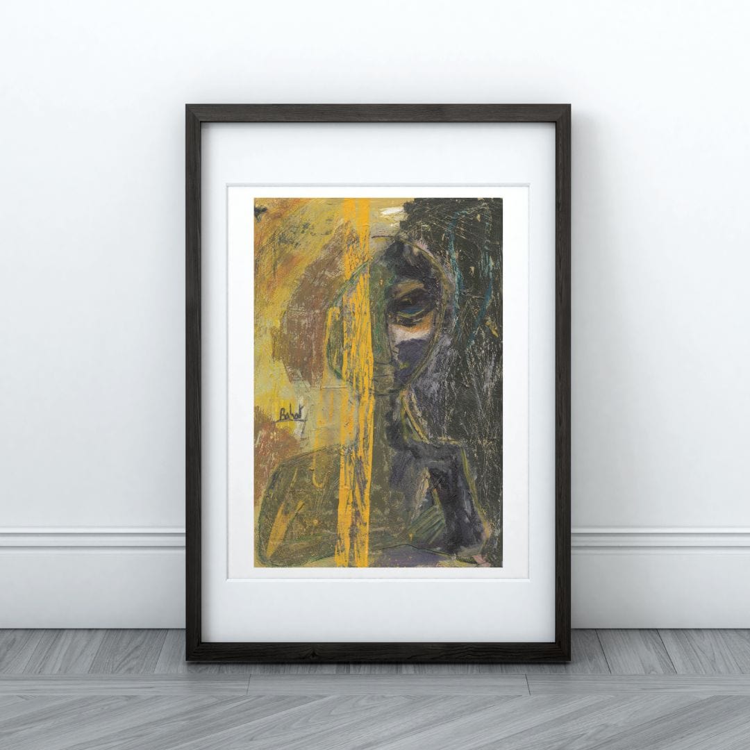 Posters, Prints, & Visual Artwork Mysterious Figure Acrylic Painting: "Her Path"