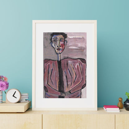 Posters, Prints, & Visual Artwork Mysterious Man Expressionism Art: "The Sinful Man"