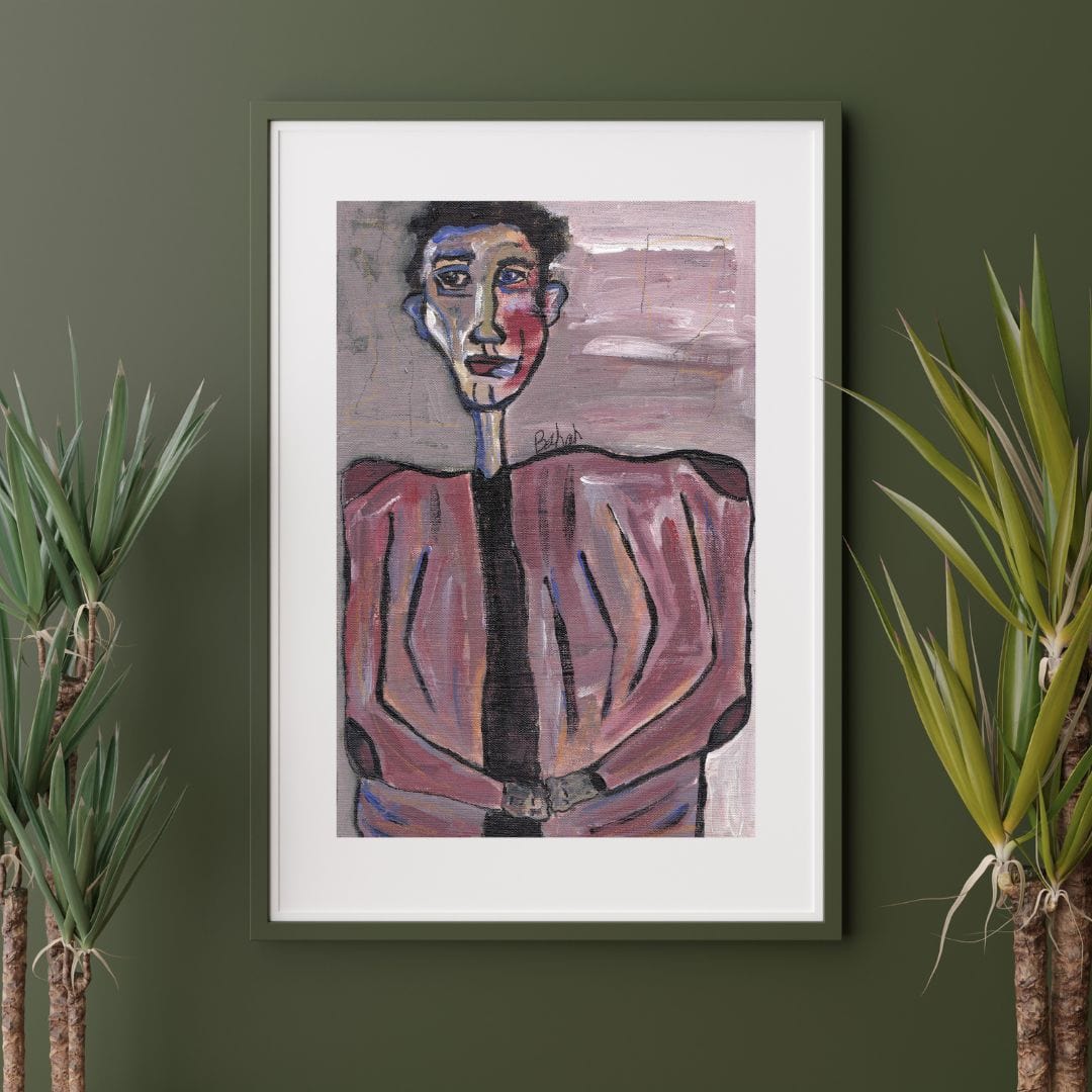 Posters, Prints, & Visual Artwork Mysterious Man Expressionism Art: "The Sinful Man"