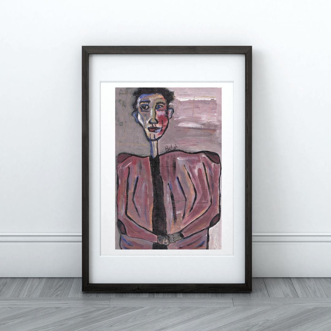 Posters, Prints, & Visual Artwork Mysterious Man Expressionism Art: "The Sinful Man"