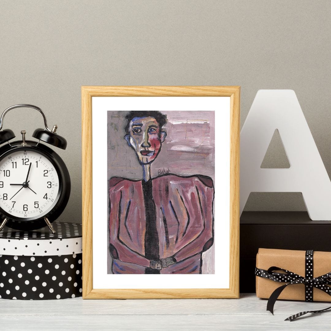 Posters, Prints, & Visual Artwork Mysterious Man Expressionism Art: "The Sinful Man"