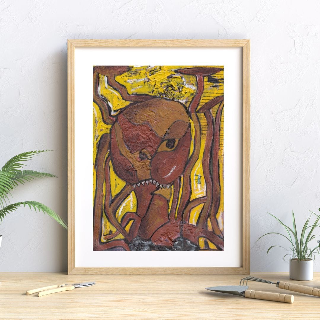 Posters, Prints, & Visual Artwork Octopus Abstract Expressionist Artwork: "Octopus"