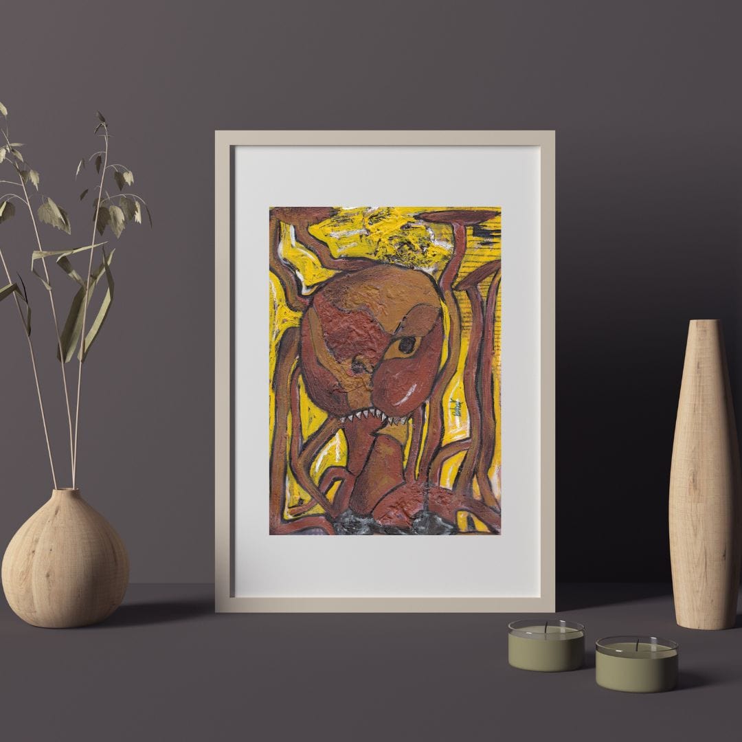 Posters, Prints, & Visual Artwork Octopus Abstract Expressionist Artwork: "Octopus"