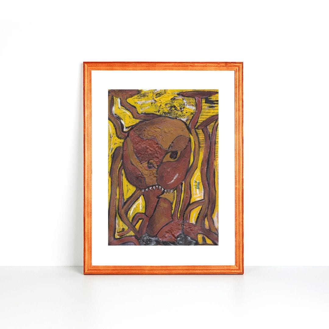 Posters, Prints, & Visual Artwork Octopus Abstract Expressionist Artwork: "Octopus"