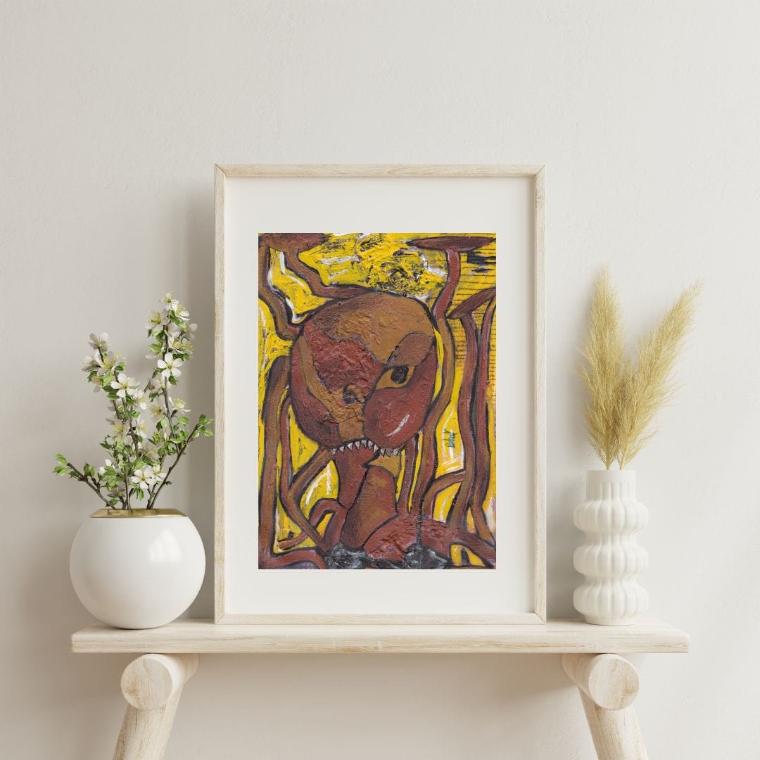 Posters, Prints, & Visual Artwork Octopus Abstract Expressionist Artwork: "Octopus"