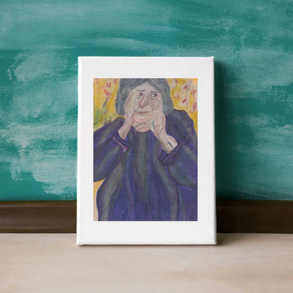 Posters, Prints, & Visual Artwork Old Woman Figurative Expressionism Art: "Grandma"