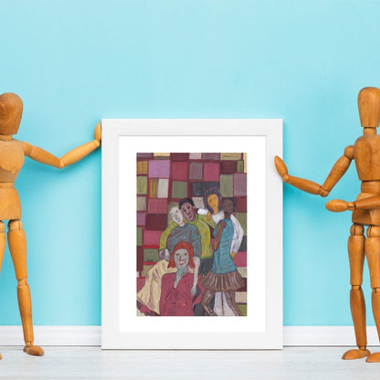 Posters, Prints, & Visual Artwork People Diversity Figurative Art: "Friends Forever"