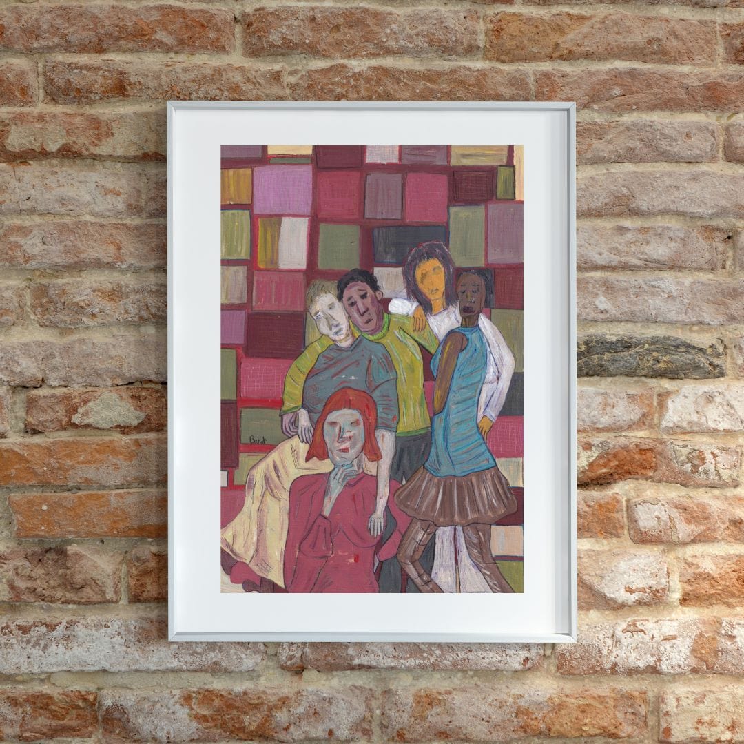 Posters, Prints, & Visual Artwork People Diversity Figurative Art: "Friends Forever"