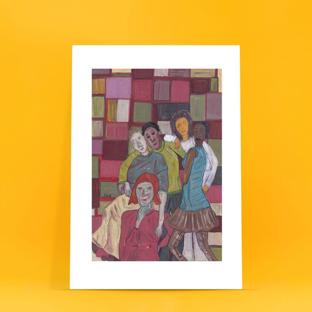 Posters, Prints, & Visual Artwork People Diversity Figurative Art: "Friends Forever"