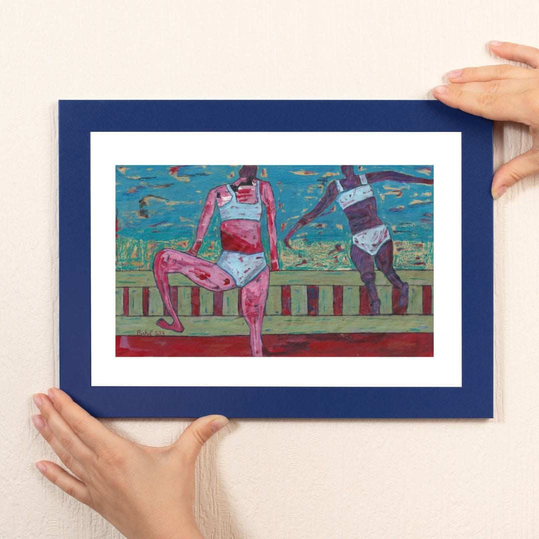 Posters, Prints, & Visual Artwork Playful Girls Acrylic Painting: "Death Island"