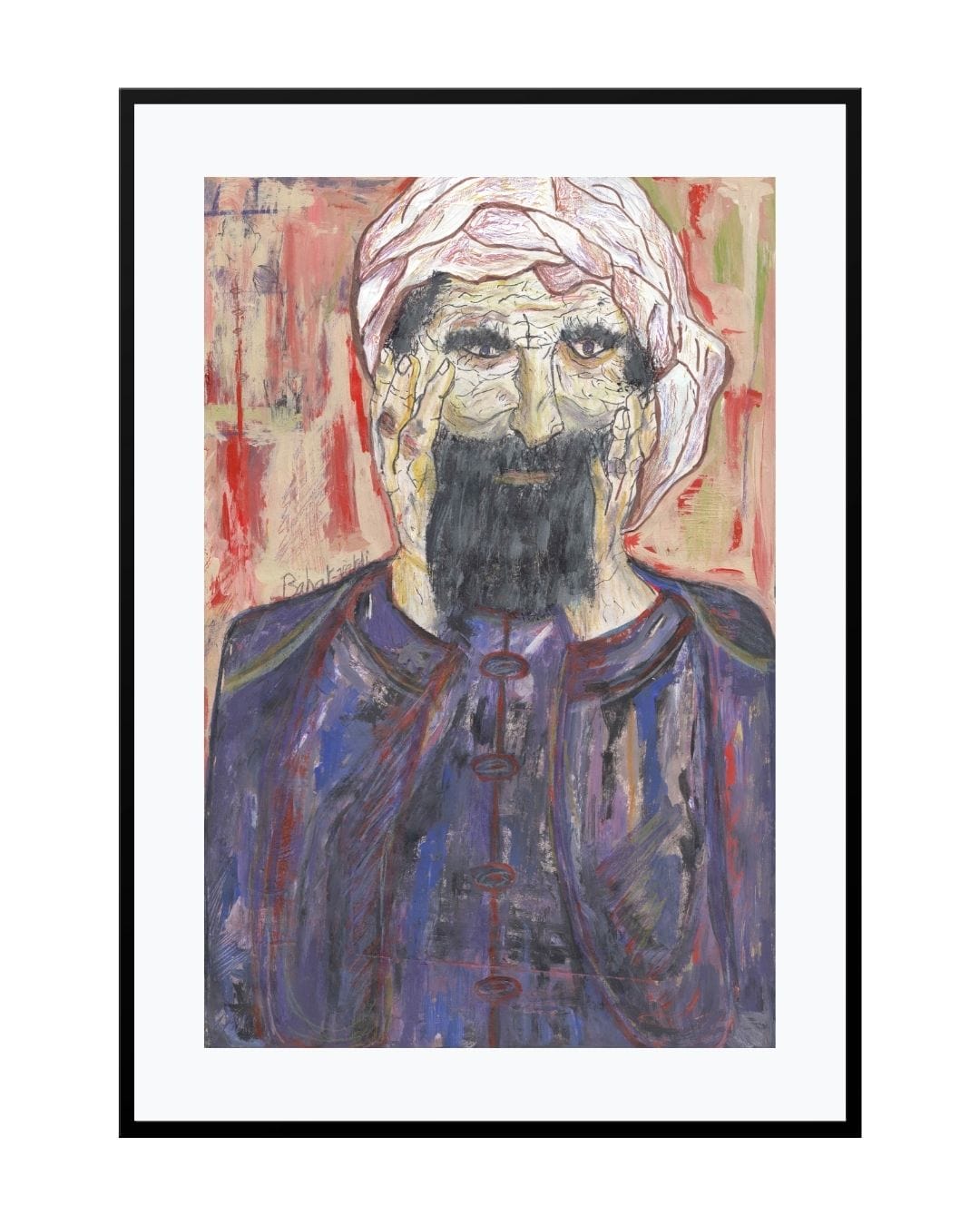 Posters, Prints, & Visual Artwork Pondering Man Print - The Wise Man