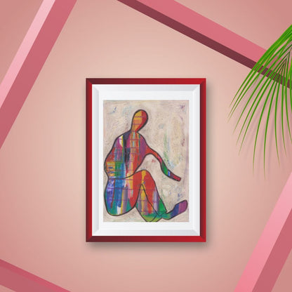 Posters, Prints, & Visual Artwork Queer Abstract Neo-Expressionism Painting: "Pride"