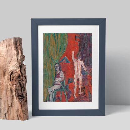 Posters, Prints, & Visual Artwork Relationship Abstract Expressionism: "Her Decision"