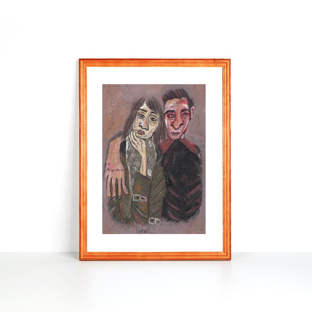 Posters, Prints, & Visual Artwork Relationship Figurative Expressionist Art "Divorce"