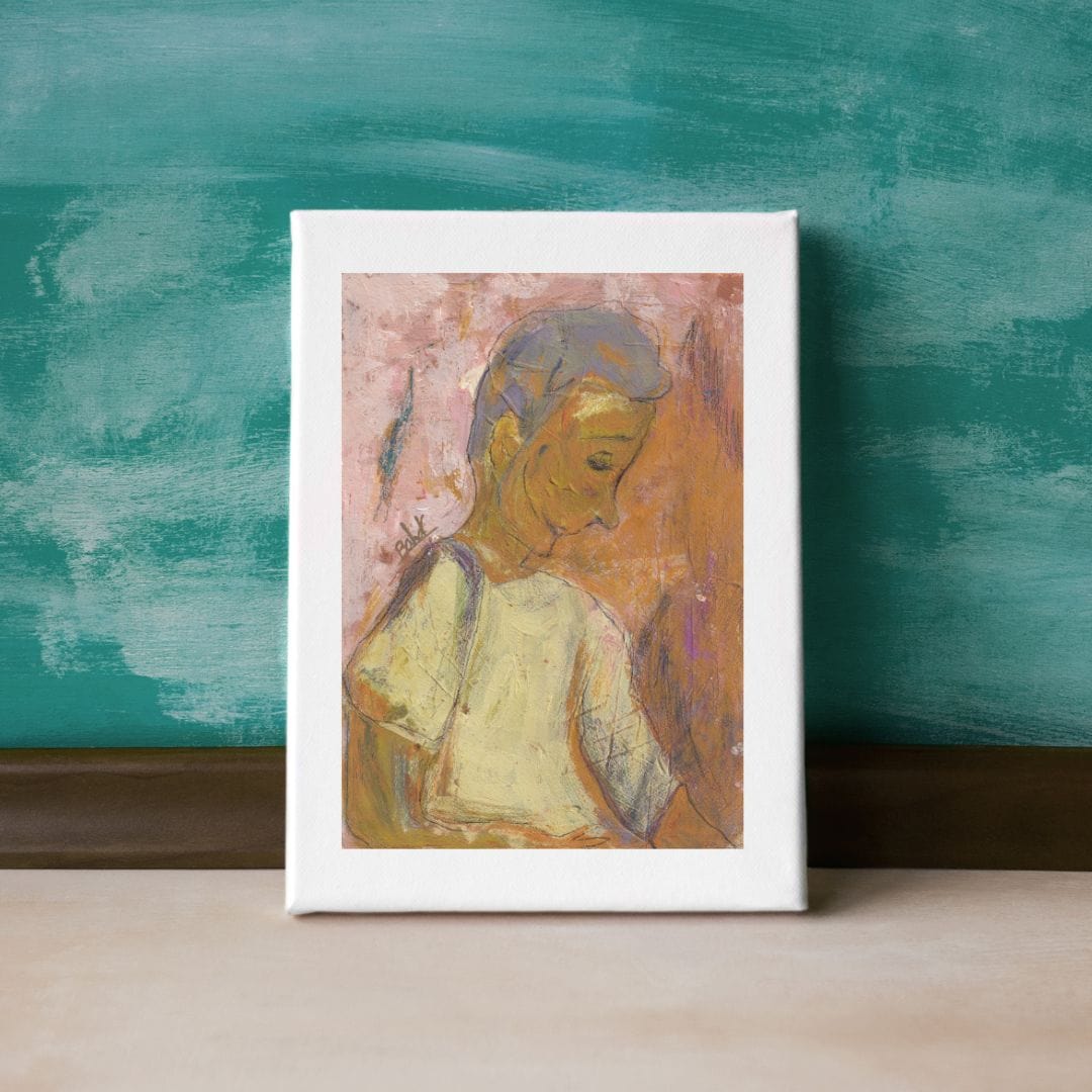 Posters, Prints, & Visual Artwork Sad Man Figurative Surreal Portrait: "The Sad Man"