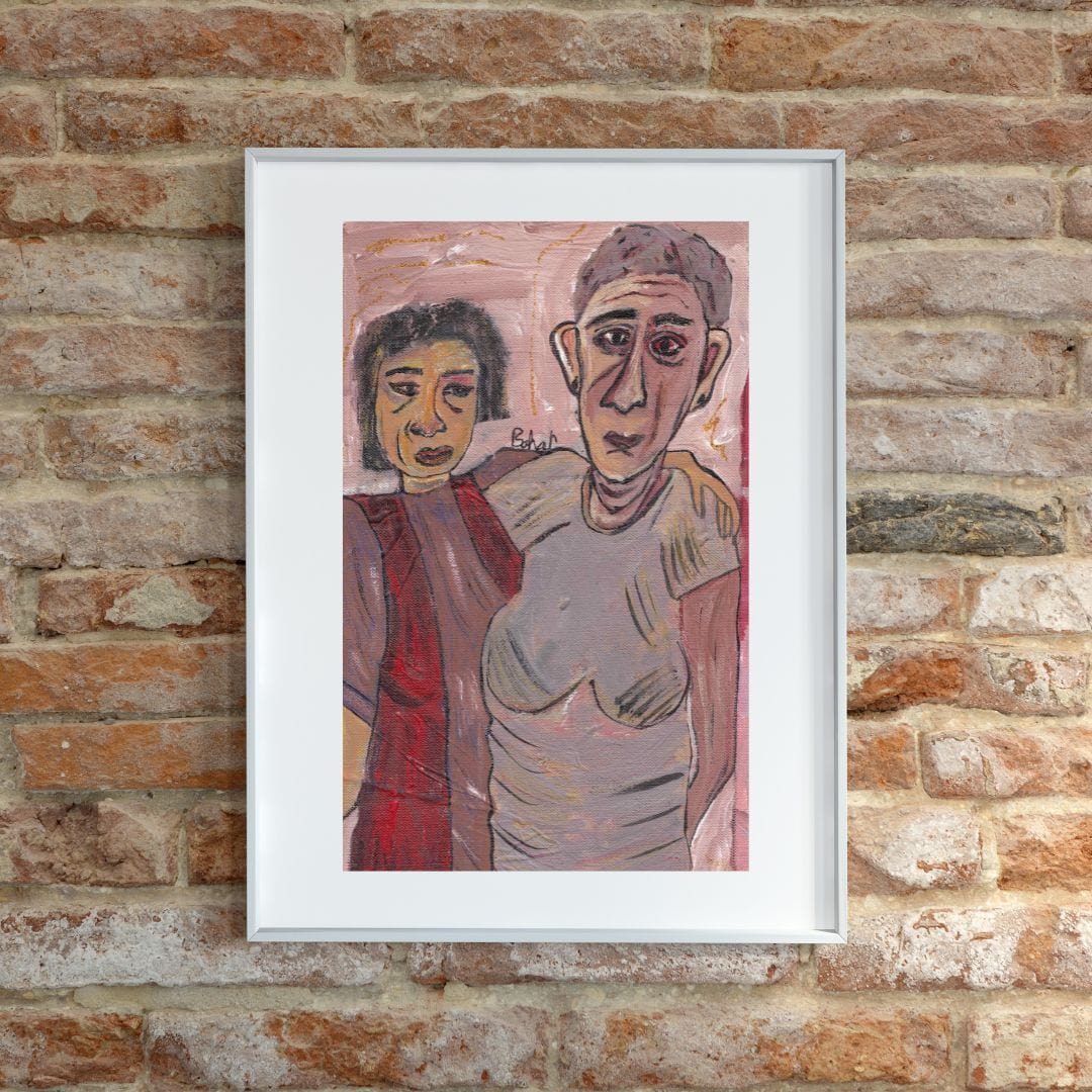 Posters, Prints, & Visual Artwork Sisters Figurative Expressionism: "Ugly Sisters"