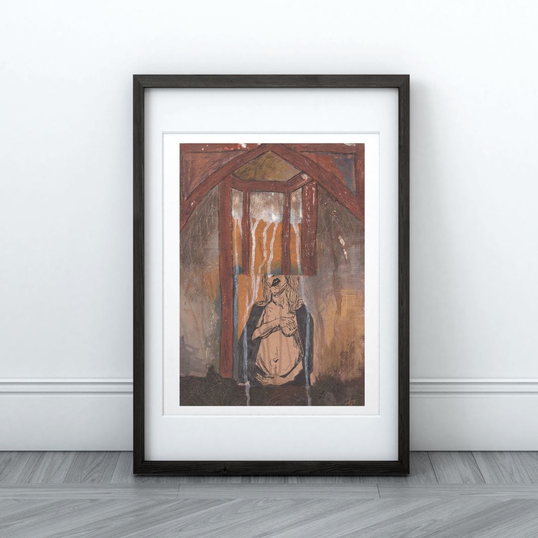 Posters, Prints, & Visual Artwork Solitude Abstract Expressionist Art: "Holy Mother"