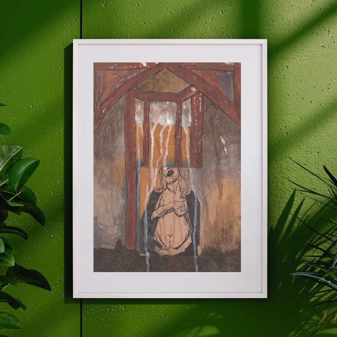 Posters, Prints, & Visual Artwork Solitude Abstract Expressionist Art: "Holy Mother"