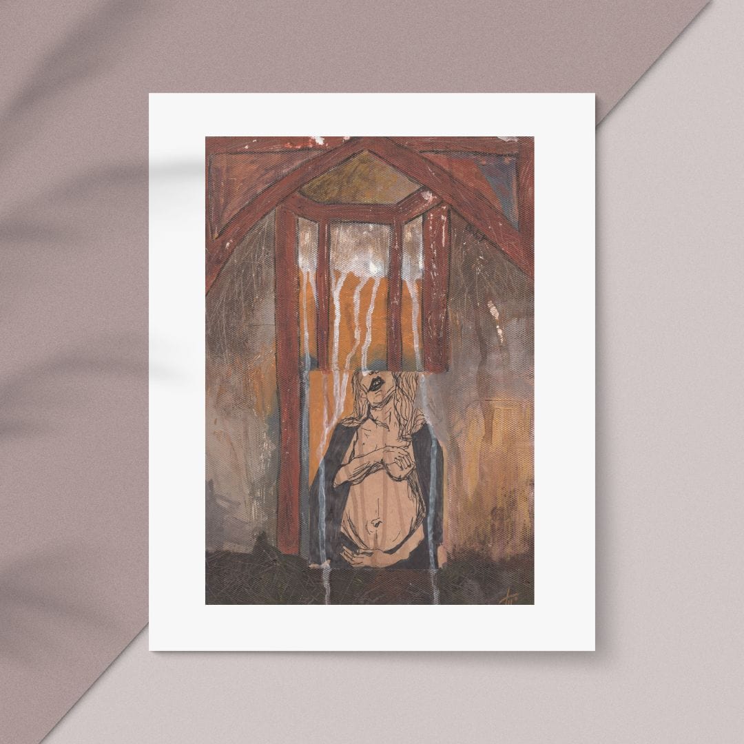 Posters, Prints, & Visual Artwork Solitude Abstract Expressionist Art: "Holy Mother"