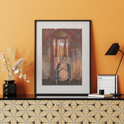 Posters, Prints, & Visual Artwork Solitude Abstract Expressionist Art: "Holy Mother"