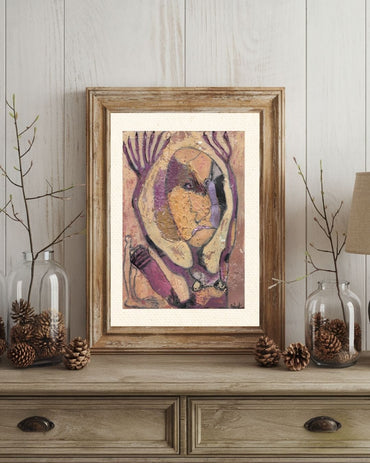 Posters, Prints, & Visual Artwork Surreal Beauty Print - Purple Dummy
