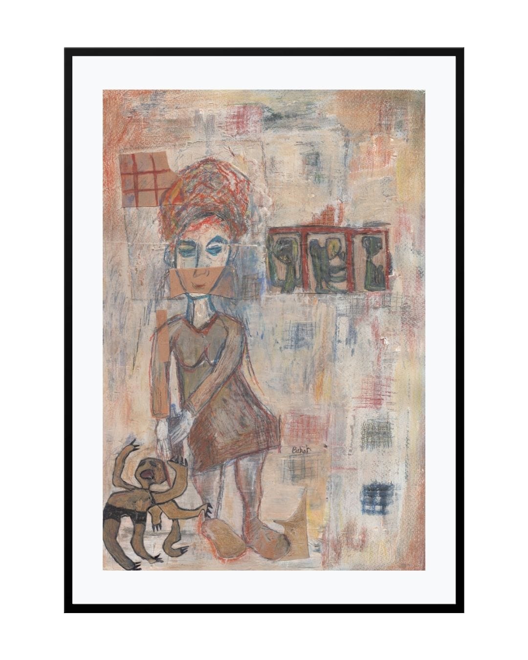 Posters, Prints, & Visual Artwork Surrealism Painting Portrait - Lost Child