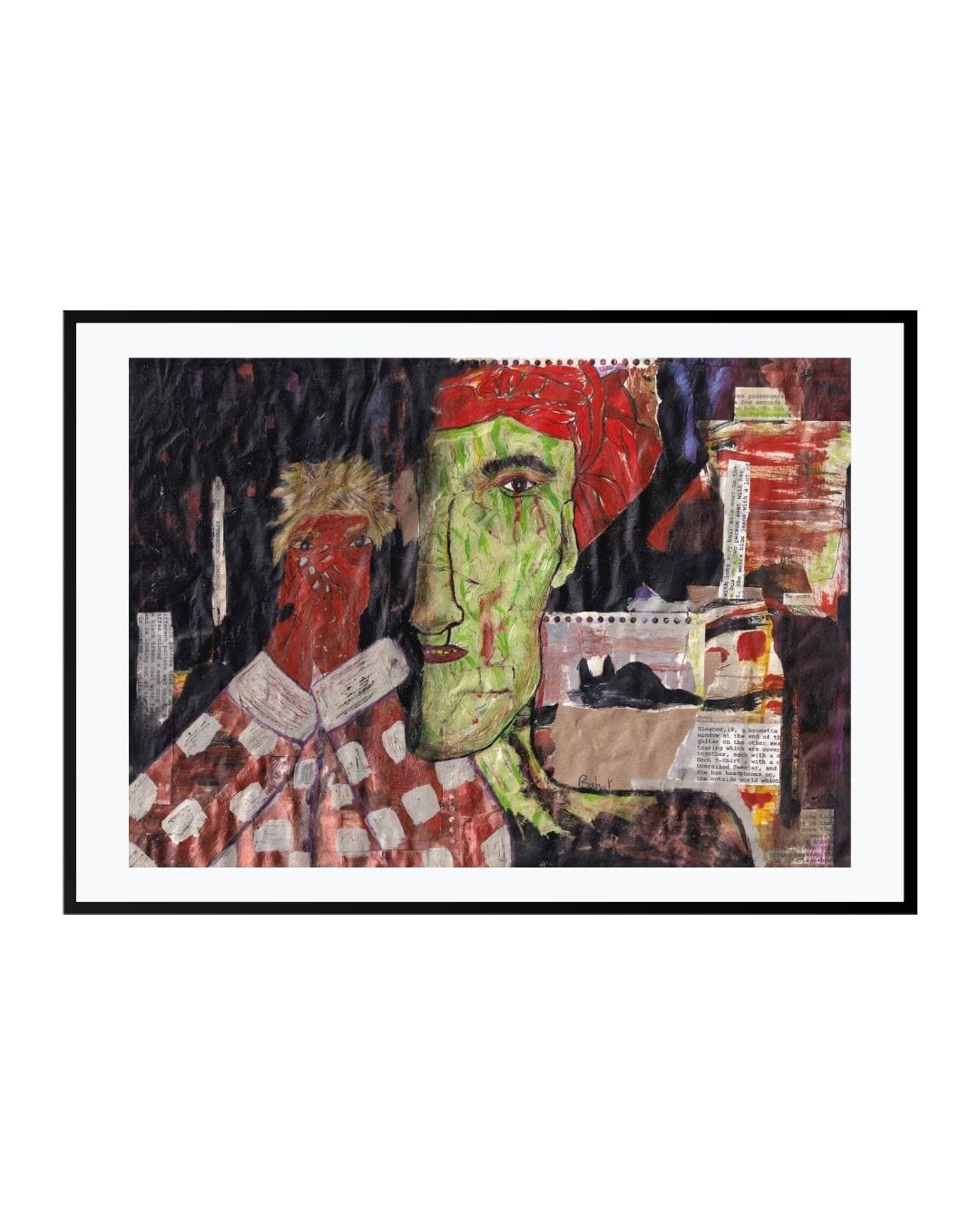 Posters, Prints, & Visual Artwork Surrealism Wall Art - Black Cat