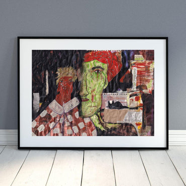 Posters, Prints, & Visual Artwork Surrealism Wall Art - Black Cat