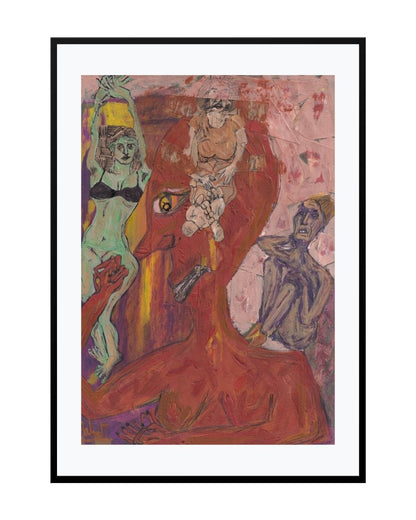 Posters, Prints, & Visual Artwork Surrealist Horror Art - Overthinker