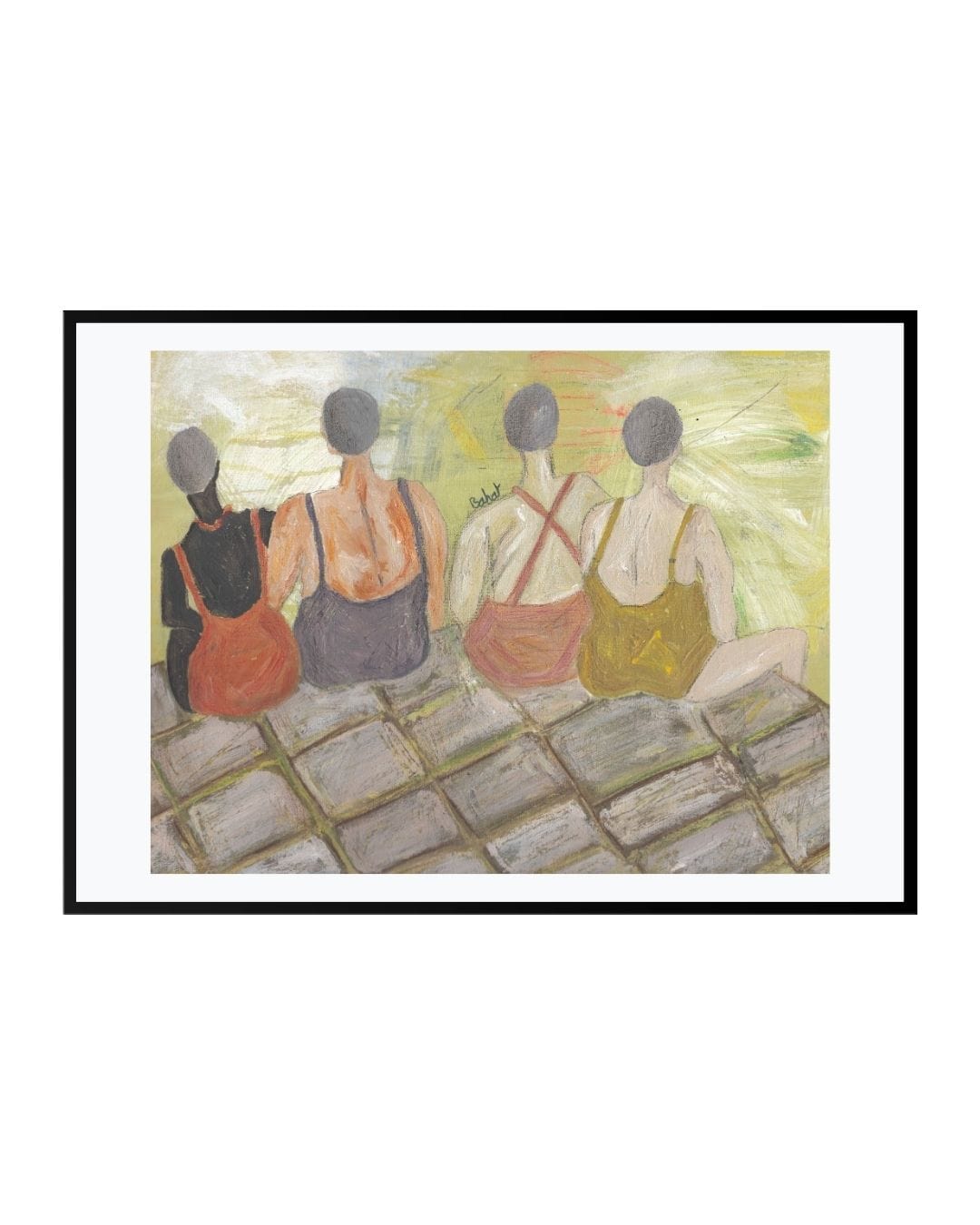 Posters, Prints, & Visual Artwork Swimmer Women Painting - Lifeguards