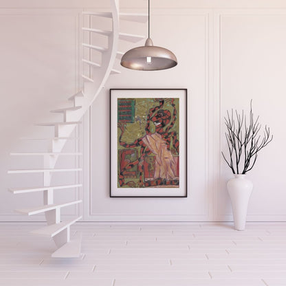 Posters, Prints, & Visual Artwork Weird Expressionist Print - Spider Woman