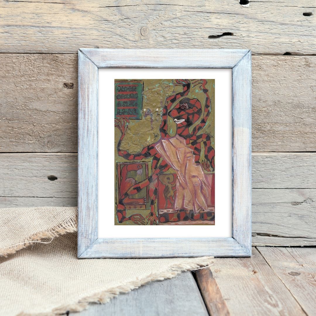 Posters, Prints, & Visual Artwork Weird Expressionist Print - Spider Woman