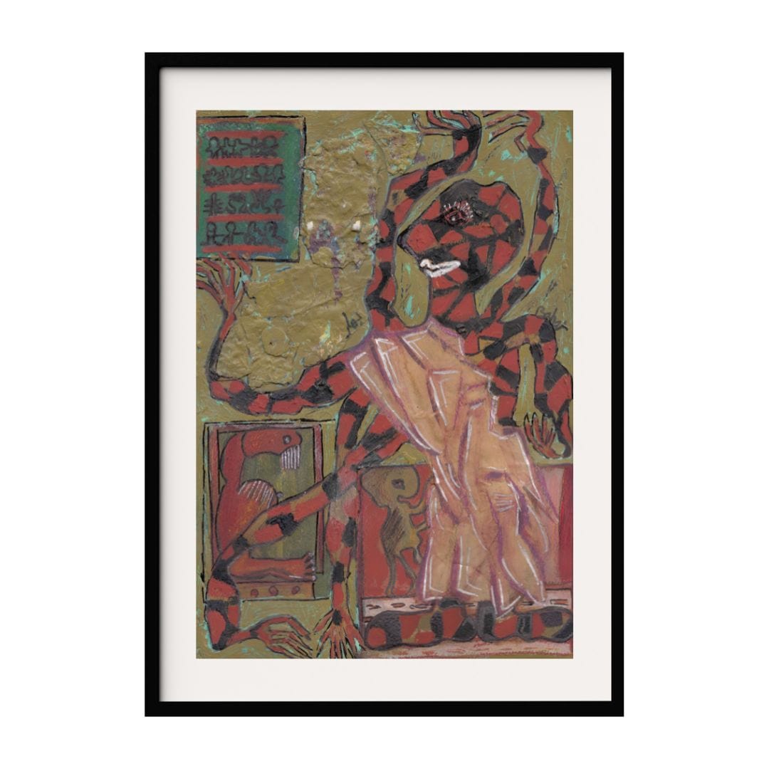 Posters, Prints, & Visual Artwork Weird Expressionist Print - Spider Woman