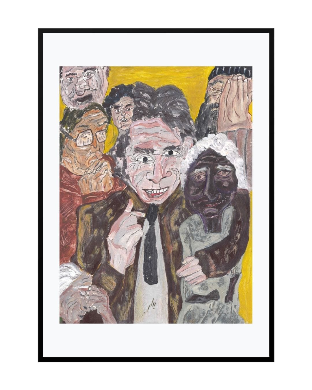 Posters, Prints, & Visual Artwork Weird Faces Poster - Retirement Home