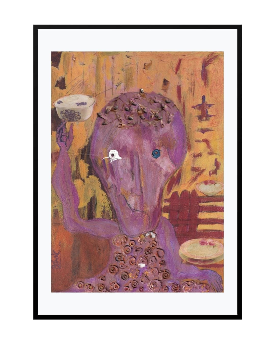 Posters, Prints, & Visual Artwork Weird Orange Abstract Art - Spikeborne