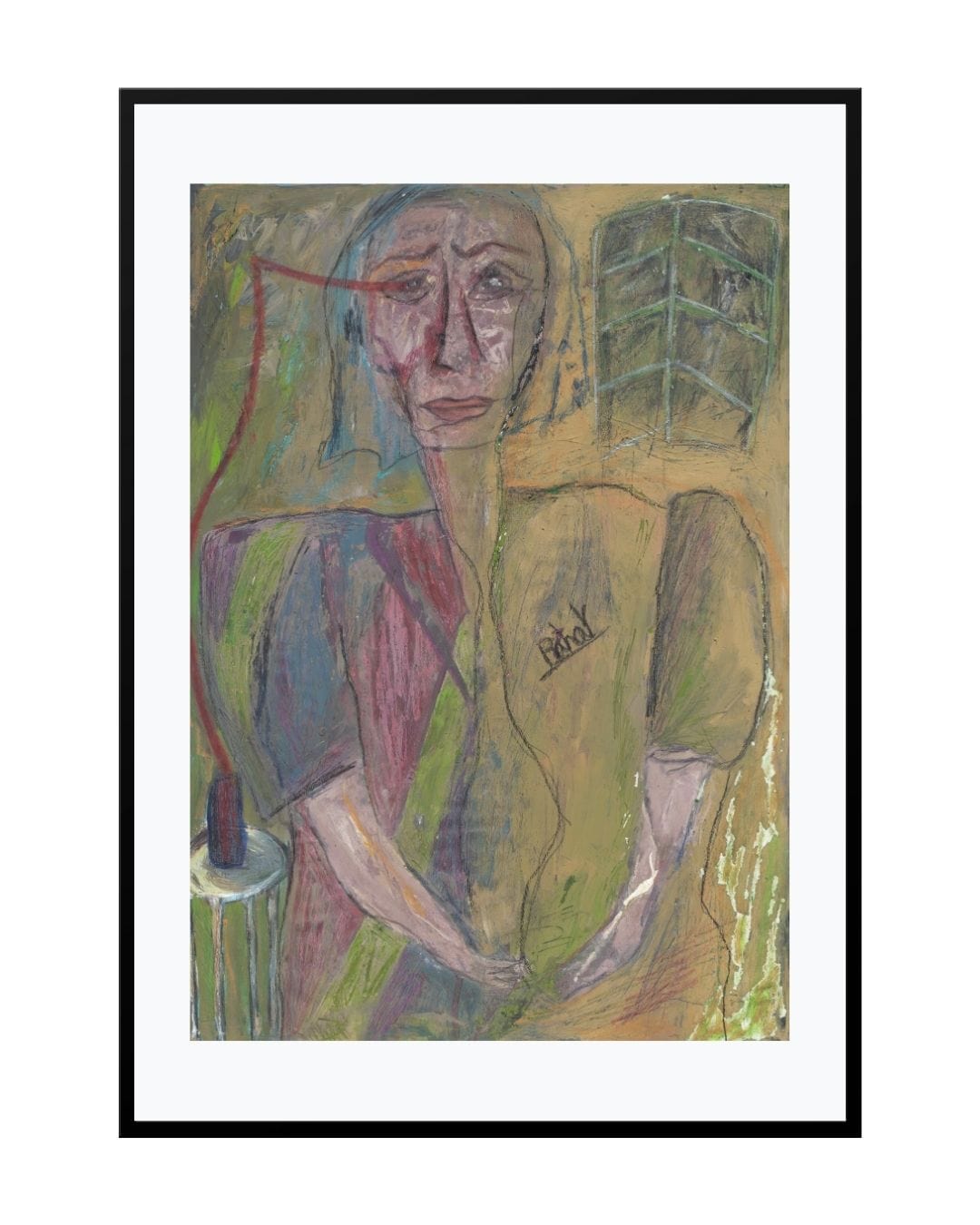 Posters, Prints, & Visual Artwork Whimsical Woman Print - Headache
