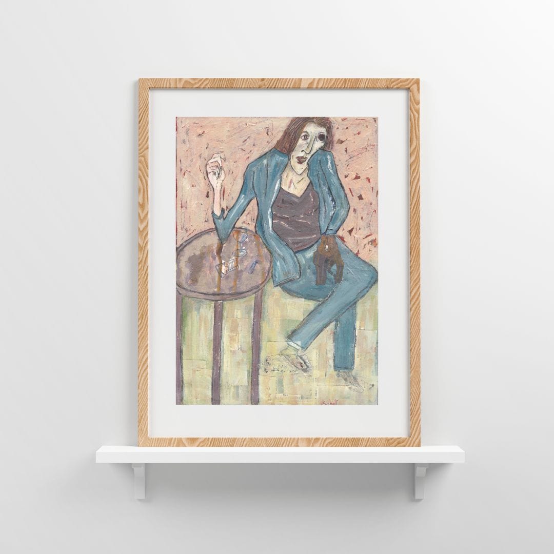 Posters, Prints, & Visual Artwork Woman in Suit Figurative Portrait: "Baseball Coach"