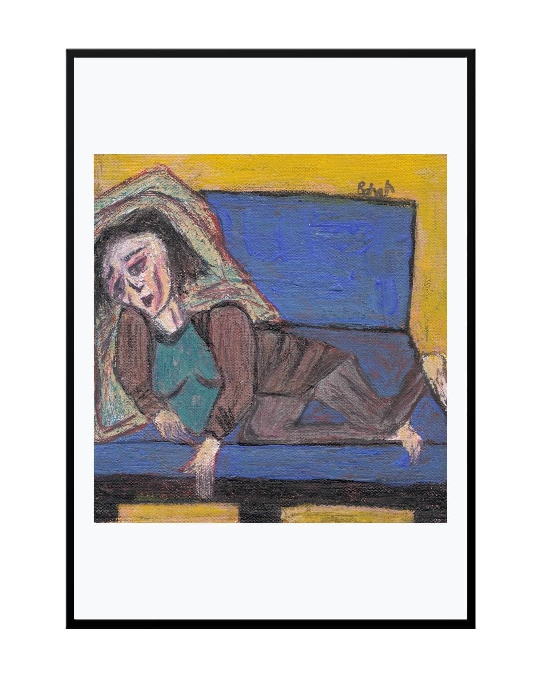 Posters, Prints, & Visual Artwork Woman on the Couch - Dog Day Afternoon