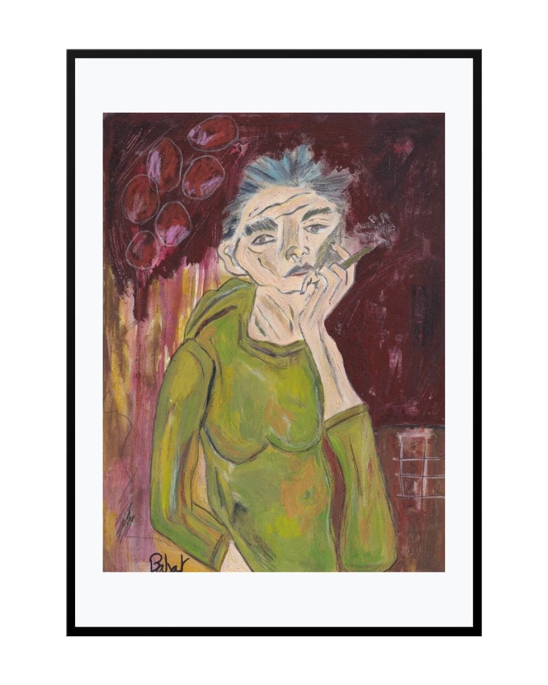 Posters, Prints, & Visual Artwork Woman With Cigarettes Art - One Last Cigarette