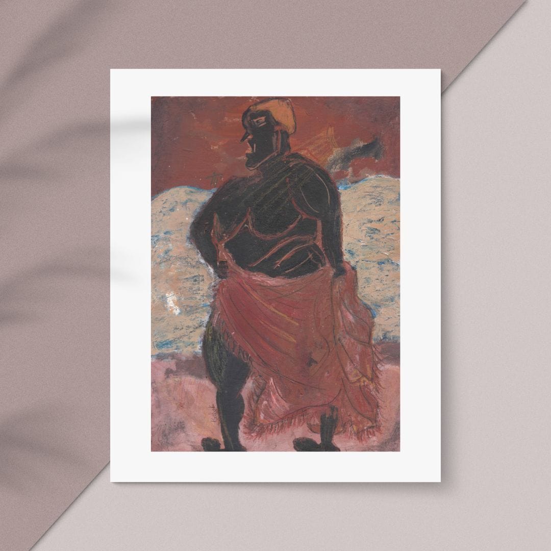 Posters, Prints, & Visual Artwork Woman With Red Cloth Print - Bullfighter