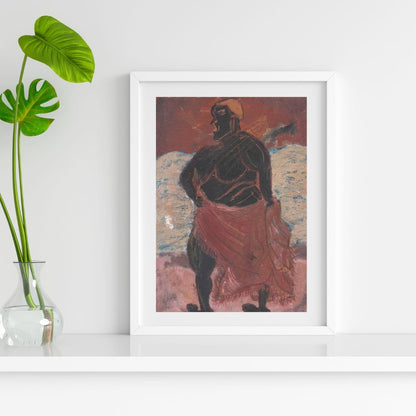 Posters, Prints, & Visual Artwork Woman With Red Cloth Print - Bullfighter